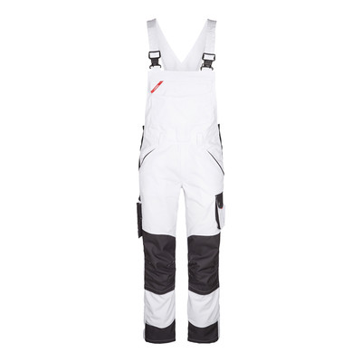 Engel Galaxy Damen Latzhose, Weiss/anthrazit Grau, Gr. 40