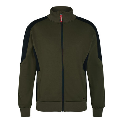 Engel Galaxy Sweatcardigan Mit Kragen, Forest Green/schwarz, Gr. L