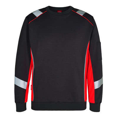 Produktbild von Engel - Cargo Sweatshirt, schwarz/rot, Gr. XL