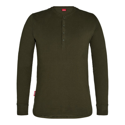 Engel Extend Grandad Langarm-Shirt, Forest Green, Gr. Xl