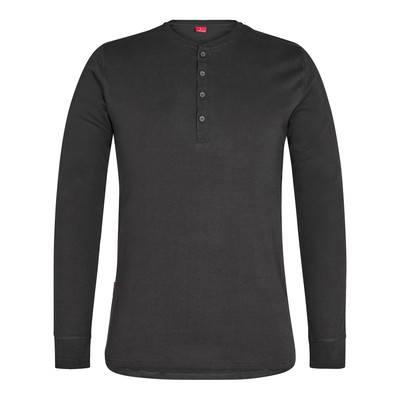 Engel Extend Grandad Langarm-Shirt, Anthrazit Grau, Gr. L
