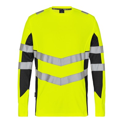 Produktbild von Engel - Safety Langarm-Shirt, gelb/schwarz, Gr. M