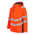 Produktbild von Engel - Safety Shellparka, orange/anthrazit grau, Gr. 6XL