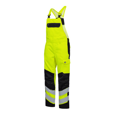 Produktbild von Engel - Safety+ Latzhose, gelb/schwarz, Gr. 24
