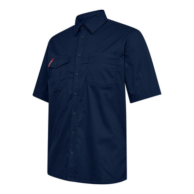 Produktbild von Engel - Extend kurzärmliges Arbeitshemd mit Stretch, blue ink, Gr. 5XL