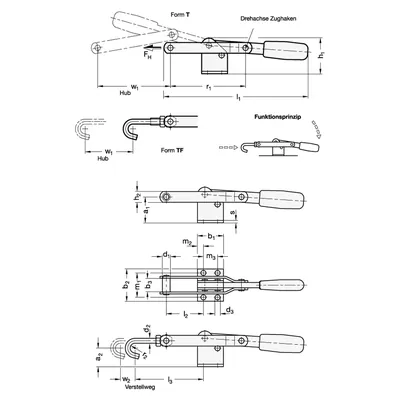 Produktbild von Ganter Norm® - Verschlussspanner für Zugspannung (850-400-TF)