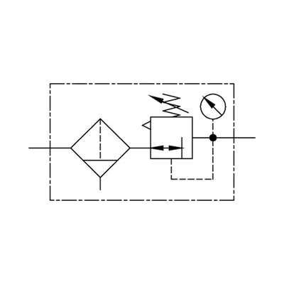 Produktbild von RIEGLER - Filterregler »FUTURA-mini«, M-Beh., Kompaktmano, HA, G 1/4, 0,5-8 (FU