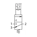 Produktbild von RIEGLER - 3/2-Wegeventil »FUTURA«, elektr. betätigt, 24 V DC, BG 1, G 3/8 (FU 9