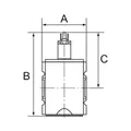 Produktbild von RIEGLER - 3/2-Wegeventil »FUTURA«, elektr. betätigt, 24 V DC, BG 1, G 3/8 (FU 9