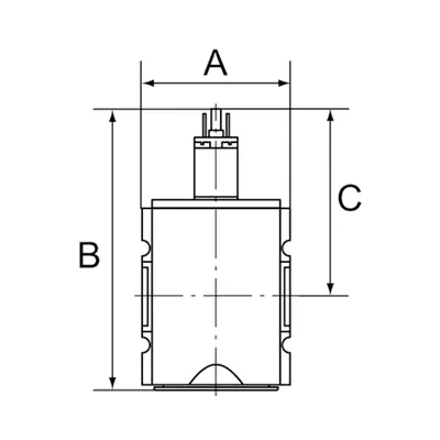 Produktbild von RIEGLER - 3/2-Wegeventil »FUTURA«, elektr. betätigt, 24 V DC, BG 1, G 3/8 (FU 9