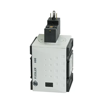 Produktbild von RIEGLER - 3/2-Wegeventil »FUTURA«, elektr. betätigt, 24 V DC, BG 1, G 3/8 (FU 9