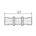 Produktbild von RIEGLER - Gerade Schlauchverbindung, für Schlauch 4/6 mm, SW 14, PP (140.01-PP)