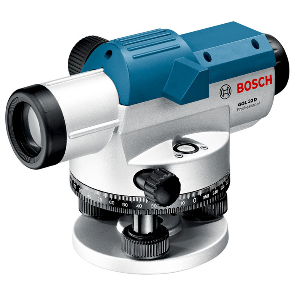 Bosch Optisches Nivelliergerät GOL 32 D, mit Baustativ BT 160, Messstab GR 500 Produktbild img2 L