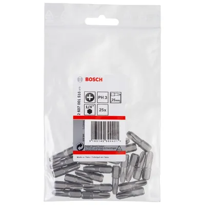 Produktbild von Bosch - Schrauberbit Extra-Hart PH 3, 25 mm, 25er-Pack