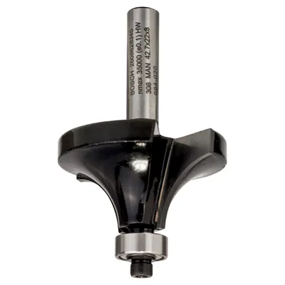Produktbild von Bosch - Abrundfräser, 8&nbsp;mm, R1 15&nbsp;mm, L 22&nbsp;mm, G 66&nbsp;mm