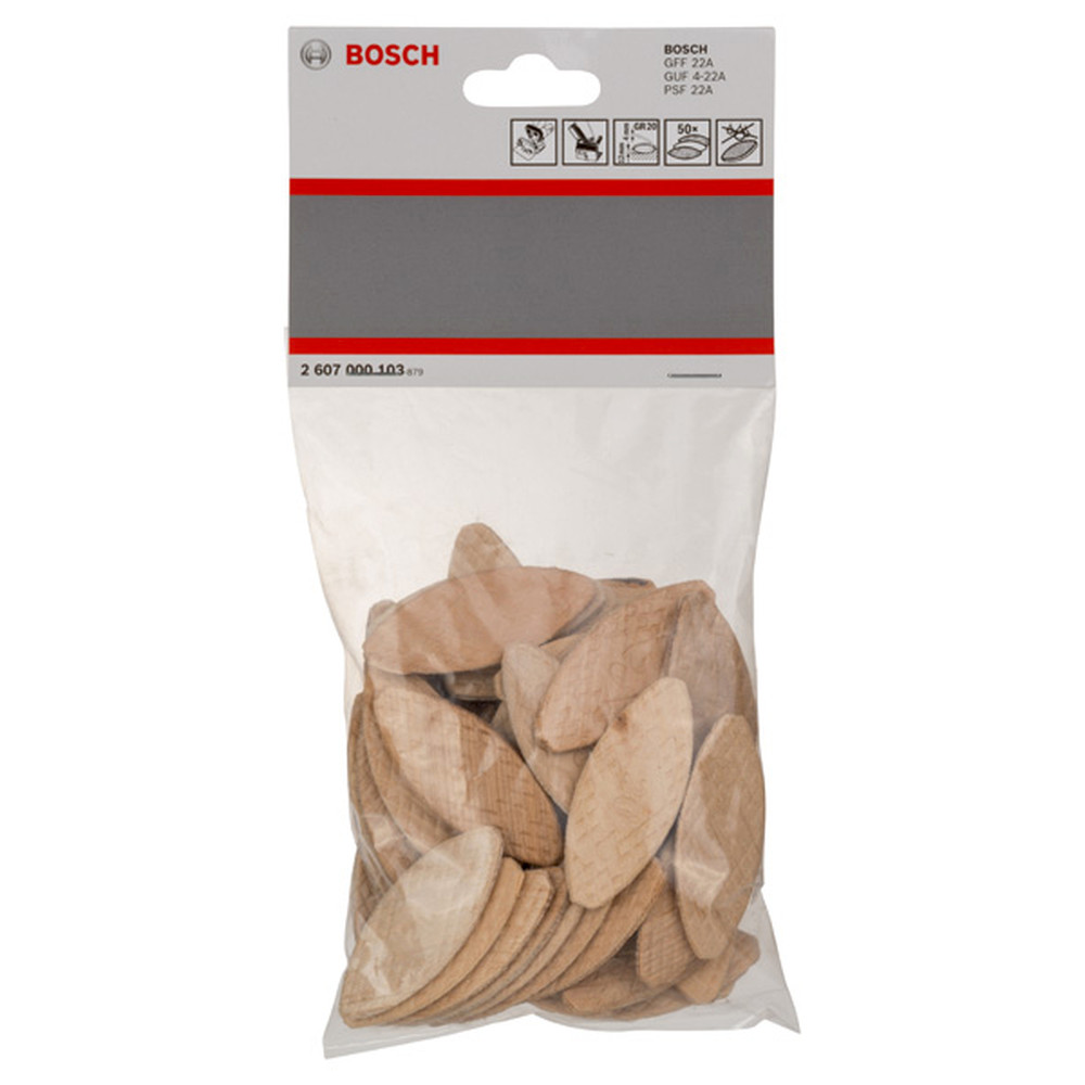 Bosch Flachdübel, 60 x 23 x 4 mm, 50er-Pack Produktbild img2 L