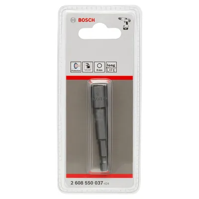 Produktbild von Bosch - Steckschlüssel, 65 x 8 mm, M 5, Tiefenanschlag 3 600 552 506/3 600 552