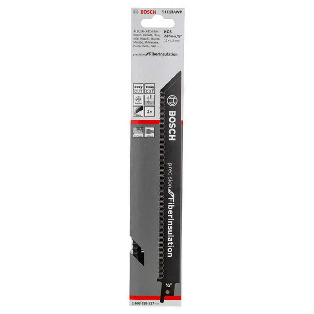 Bosch Säbelsägeblatt S 1113 AWP Precision for FibreInsulation, 2er-Pack Produktbild img2 L