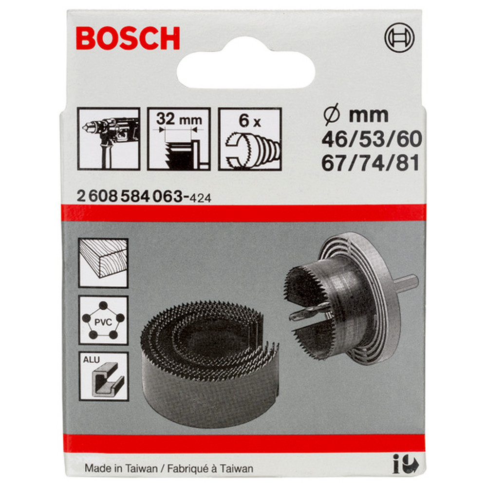 Bosch Lochsägen-Set, 6-tlg., 46–81&nbsp;mm Produktbild img2 L