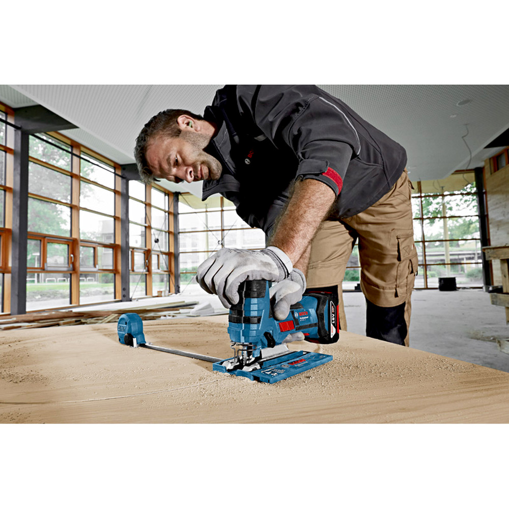 Bosch Akku-Stichsäge GST 18V-LI S, in L-BOXX 136 mit Spanreißschutz Produktbild img4 L
