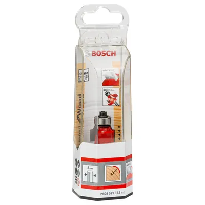 Produktbild von Bosch - Abrundfräser Expert for Wood, 8 mm, D 18,7 mm, R1 3 mm, L 12,7 mm, G 55