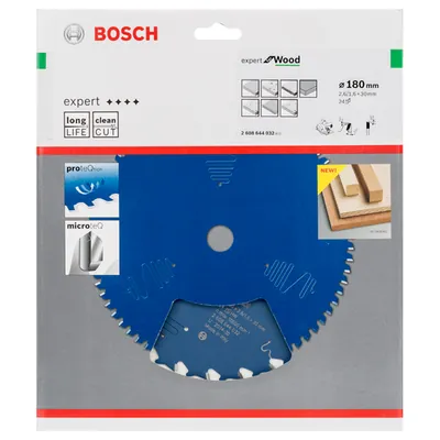 Produktbild von Bosch - Kreissägeblatt Expert for Wood, 180 x 30 x 2,6 mm, 24