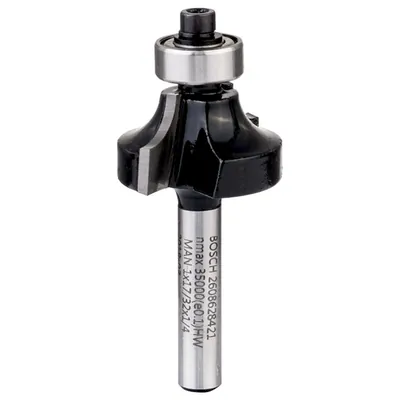 Produktbild von Bosch - Abrundfräser, 1/4-Zoll, R1 6,3&nbsp;mm, D 25,4&nbsp;mm, L 13,2&nbsp;mm, G 54&nbsp;mm