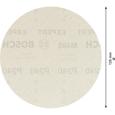 Produktbild von Bosch - EXPERT M480 Schleifnetz für Exzenterschleifer, 125&nbsp;mm, K 240, 5&nbsp;Stück