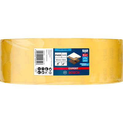 Produktbild von Bosch - EXPERT C470 Schleifpapierrolle zum Handschleifen, 93&nbsp;mm x 50&nbsp;m, K 400