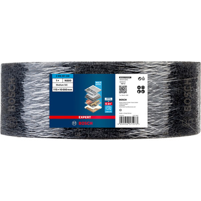 Produktbild von Bosch - EXPERT N880 Vliesrolle zum Handschleifen, 115&nbsp;mm x 10&nbsp;m, medium S (2608