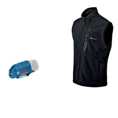 Produktbild von Bosch - Beheizbare Weste GHV 12+18V XA, Akkuadapter GAA 12V-21 Professional, Gr