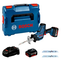 Produktbild von Bosch - Akku-Säbelsäge GSA 18V-LI C, L-BOXX 136, 2 x Li-Ion-Akku 5,0 Ah, Säbels