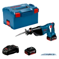 Produktbild von Bosch - Akku-Säbelsäge GSA 18V-LI, L-BOXX 238 mit 2 x Li-Ion-Akku 5,0 Ah, Säbel
