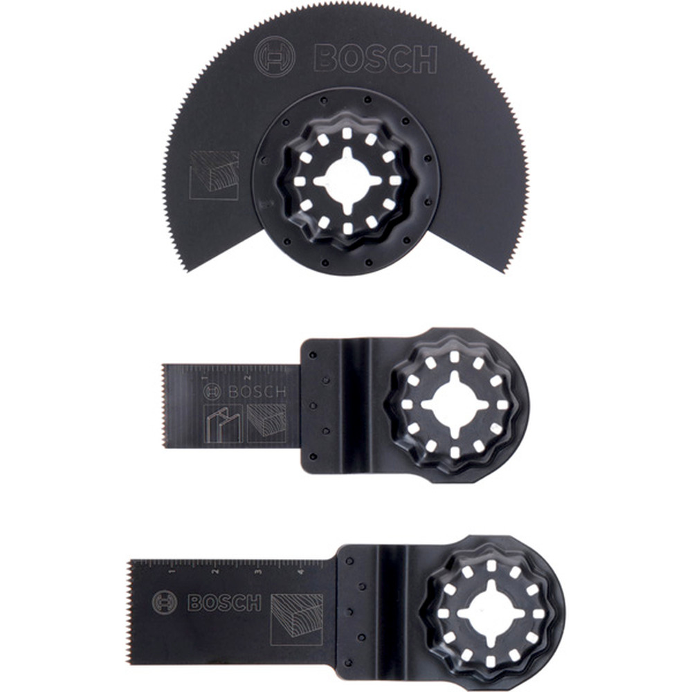 Bosch Starlock Starter-Set Holz, 3-teilig, für Multifunktionsgeräte Produktbild img1 L