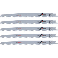 Produktbild von Bosch - Säbelsägeblatt S 1531 L für Grobholz, Brennholz, 5er-Pack (2608650676)