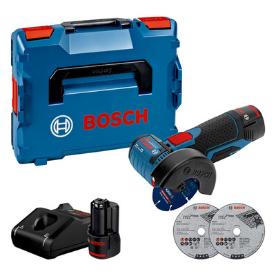 Produktbild von Bosch - Akku-Winkelschleifer GWS 12V-76, 2x 3,0 Ah Li-Ion (06019F200B)