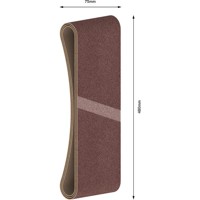 Produktbild von Bosch - Schleifband-Set X440, Best for Wood and Paint, 3-teilig, 75 x 480mm, 60
