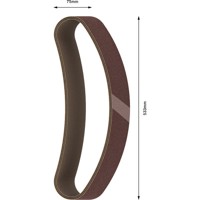 Produktbild von Bosch - Schleifband-Set X440 Best for Wood and Paint, 10-teilig, 75x533mm, Körn