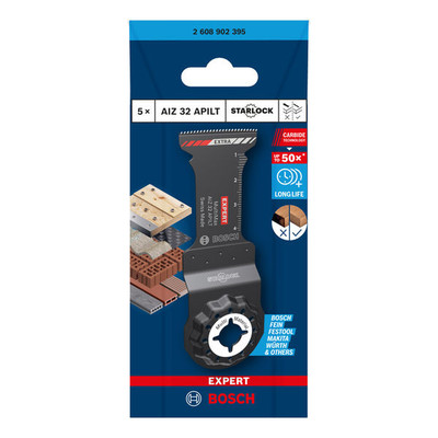 Bosch Expert MultiMax Aiz 32 Apilt Blatt Für Multifunktionswerkzeuge, 5‑tlg.