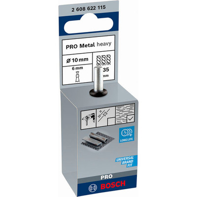 Produktbild von Bosch - Pinselbürste, Stahl, gezopfter Draht, 0,35mm, 10mm, 4500 U/ min (260862