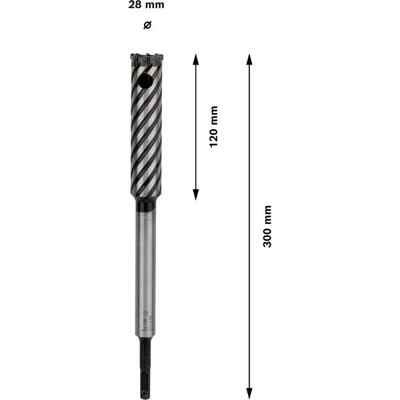 Produktbild von Bosch - Hammerbohrer SDS-plus-9 Rebar Cutter, ø28 x 120 x 300mm (2608586999)