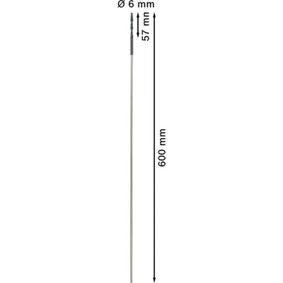 Produktbild von Bosch - PRO Wood HSS Installationsbohrer, 6&nbsp;x&nbsp;57&nbsp;x&nbsp;600&nbsp;mm