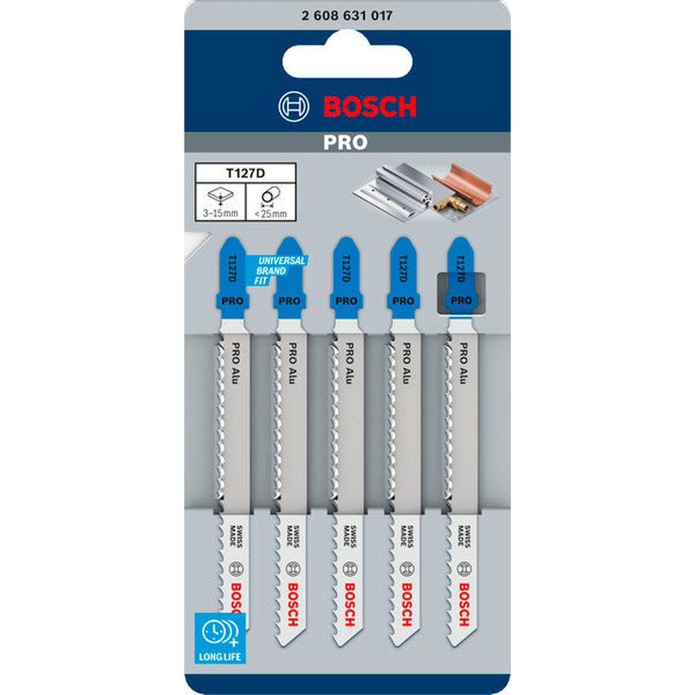 Bosch PRO Alu T127D Stichsägeblatt, 100 mm, 5-tlg. Produktbild img2 L