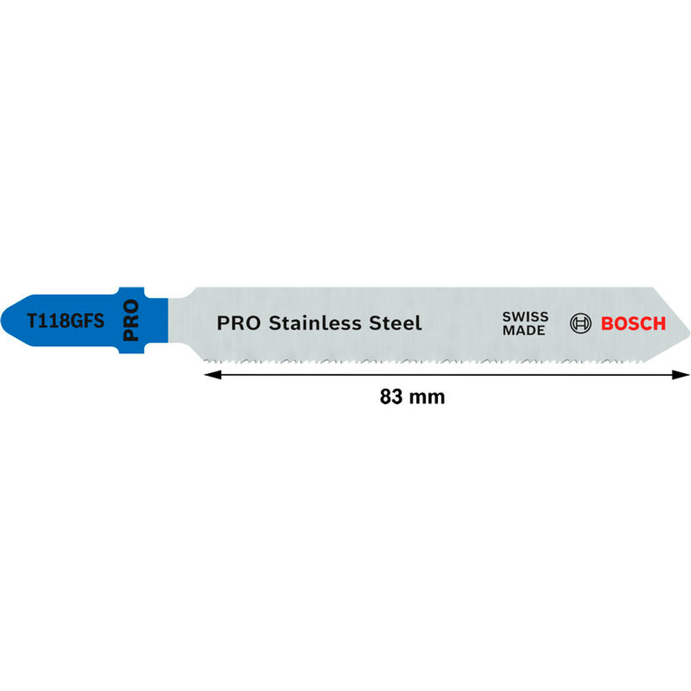 Bosch PRO Stainless Steel T118GFS Stichsägeblatt, 83&nbsp;mm, 5-tlg. Produktbild img3 L