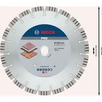 Produktbild von Bosch - PRO Stone Diamanttrennscheibe, 300 x 20/25,4 mm