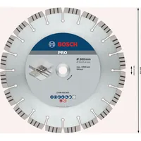 Produktbild von Bosch - PRO Concrete Diamanttrennscheibe, 300 x 20/25,4 mm