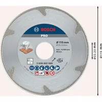 Produktbild von Bosch - PRO Marble Diamanttrennscheibe, 115 x 22,23 mm