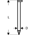 Produktbild von Bosch - D-Kopf Streifennagel SN34DK 75, 2,8 mm, 75 mm, blank, glatt, 3000er-Pac