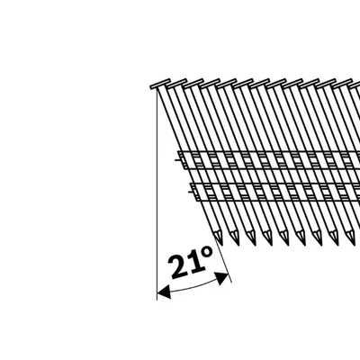 Produktbild von Bosch - Rundkopf-Streifennagel SN21RK 90RHG 3,1 mm, 90mm, feuerverz., gerillt, 