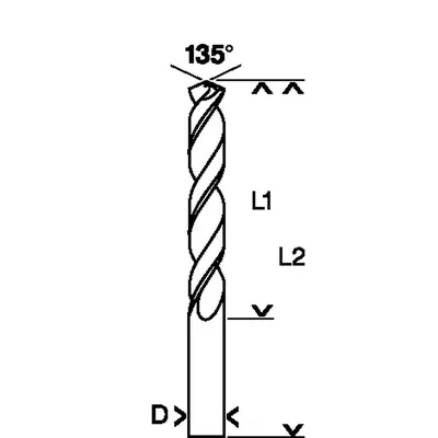 Produktbild von Bosch - Metallbohrer HSS-Co, DIN 338, 4,1 x 43 x 75 mm, 1er-Pack
